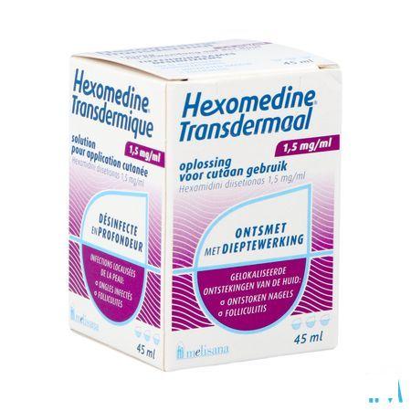 Hexomedine Oplossing 45 ml Transcut  -  Melisana