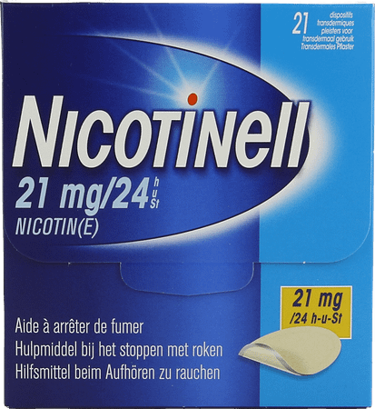 Nicotinell 21 mg/24U Pleister Transdermaal 21