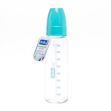 Dodie Zuigfles Glas Bleu Lagoon 1ste Lft 240 ml