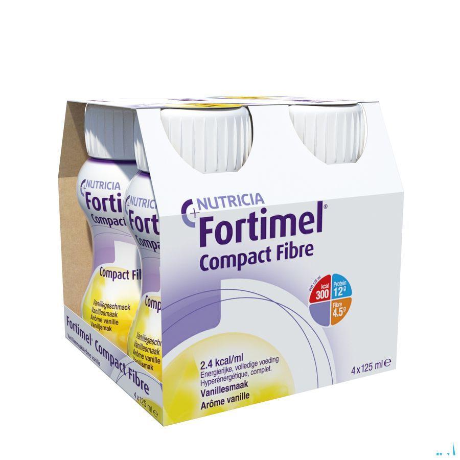Fortimel Compact Fibre Vanille 4x125 ml  -  Nutricia
