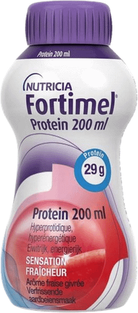 Fortimel Protein 200 ml Aardbei Verfrissend 4X200 ml  -  Nutricia