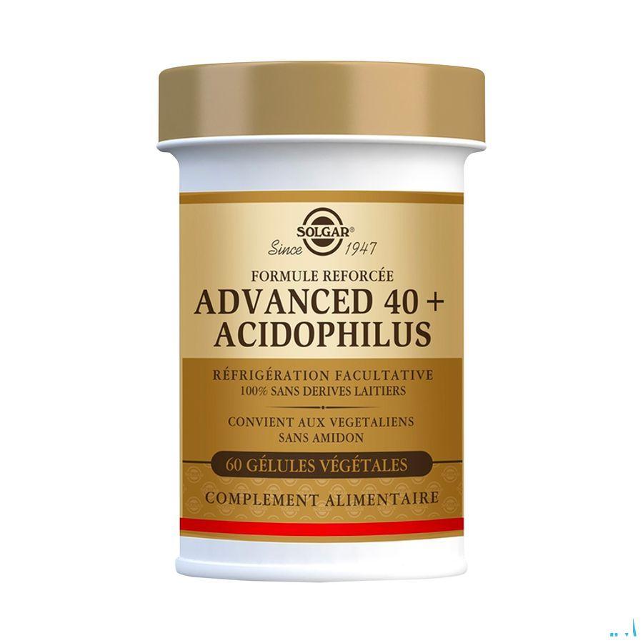 Solgar Advanced 40 + Acidophilus V-Capsule 60  -  Solgar Vitamins