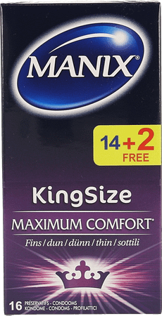 Manix King Size Condoms 14 +2