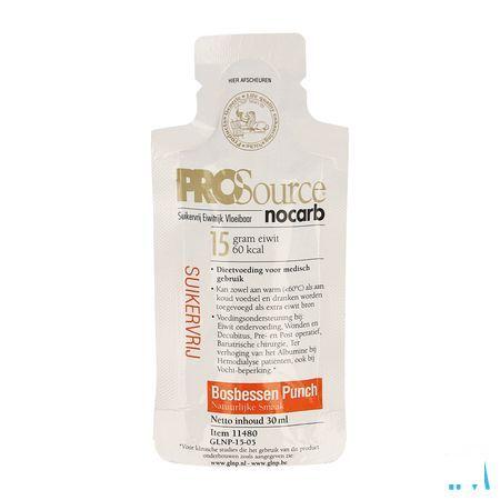 Prosource Nocarb Bosbes 15G Eiwit Zakje 1X30 ml