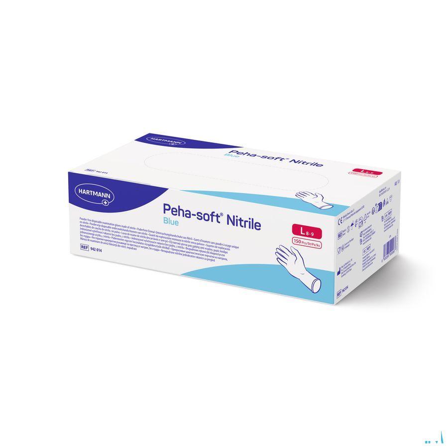 Peha Soft Handschoen Nitrile Blauw L 150 9420140