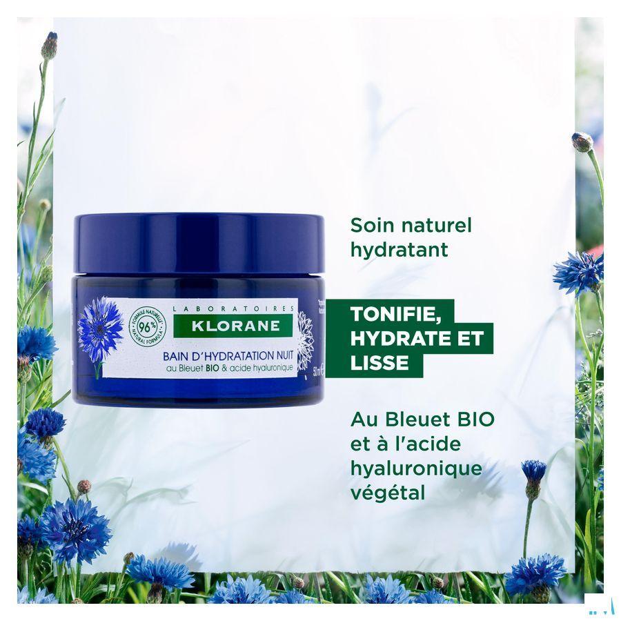 Klorane Gezicht Korenbloem Nacht Hydra Bad 50 ml