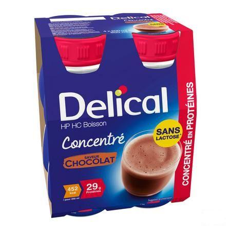 Delical Geconcentr. Chocolade 4X200 ml  -  Bs Nutrition