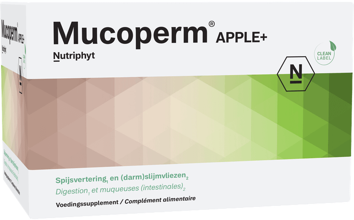 Mucoperm Apple + Poeder Zakje 60x 4g  -  Nutriphyt
