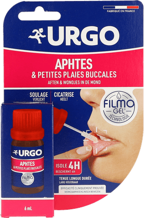 Urgo Aften Mondwondjes Fruitsmaak Filmogel 6 ml  -  Urgo Healthcare