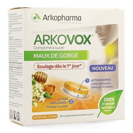 Arkovox Keelpijn Honing Citroen Zuigtabletten 20  -  Arkopharma
