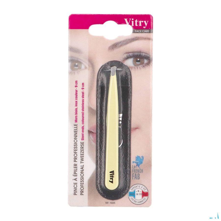 Vitry Classic Pince Epil Prof Oblique Inox 1022  -  Vitry