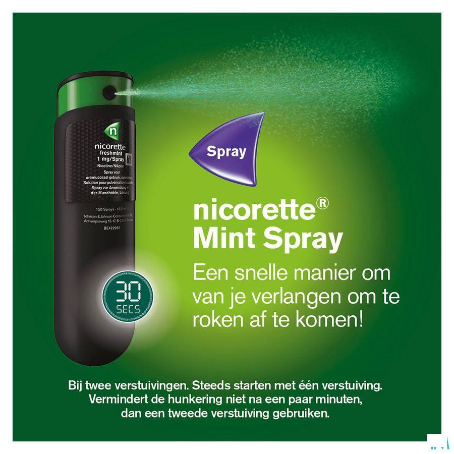 Nicorette Mint Spray Buccal 1x150 Sprays 1 mg/spr.