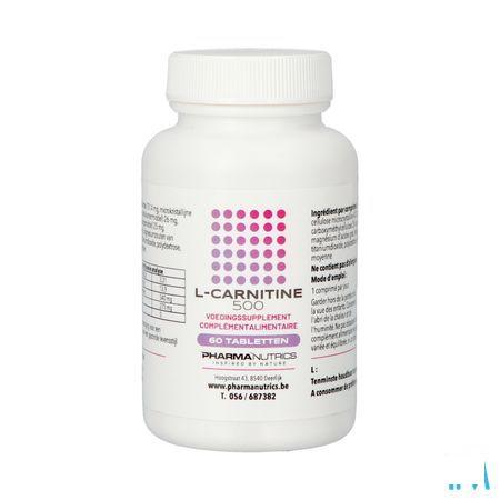 L Carnitine 500 Tabletten 60 Pharmanutrics  -  Pharmanutrics