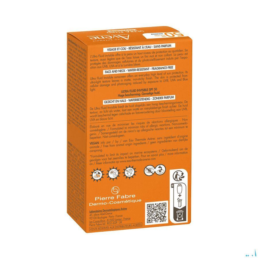 Avene Sol Spf50 Ultra Fluid Invisible 50 ml