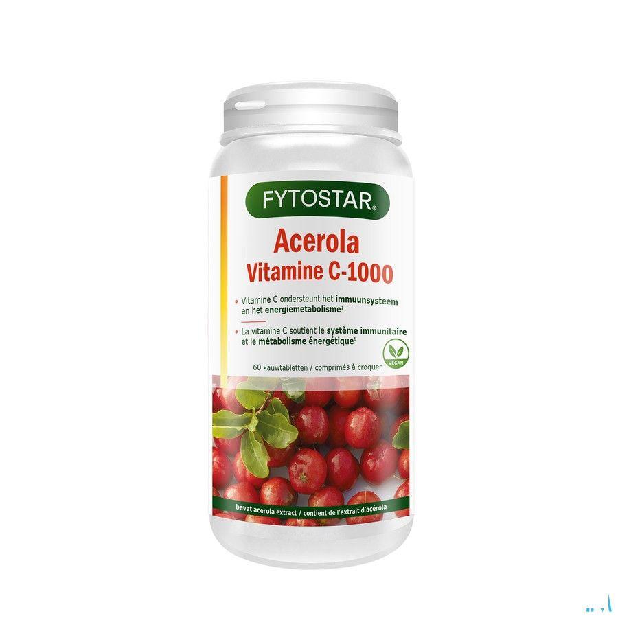 Fytostar Vitamine-energie Vit C1000 & acerol Tabletten 60  -  Ocebio