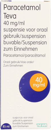Paracetamol Teva 40 mg/ml Suspension Buvable 85 ml 