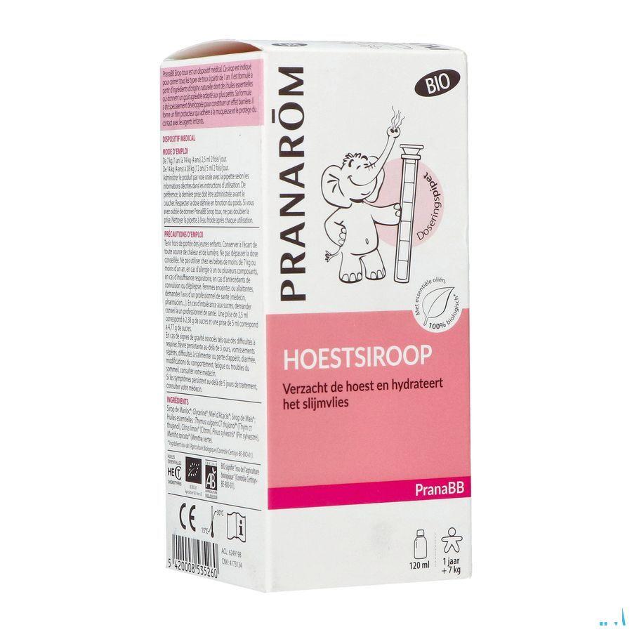 Pranabb Keelsiroop Bio Droge Hoest 100ml  -  Pranarom