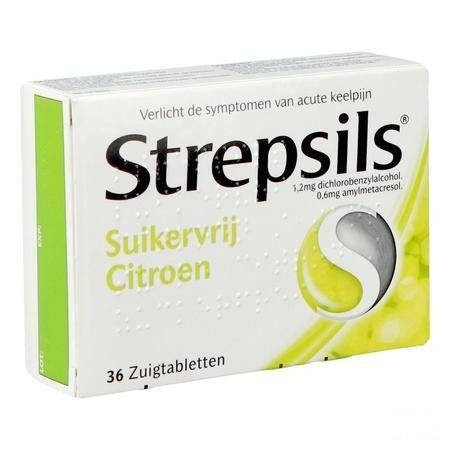 Strepsils Suikervrij Citroen Past 36