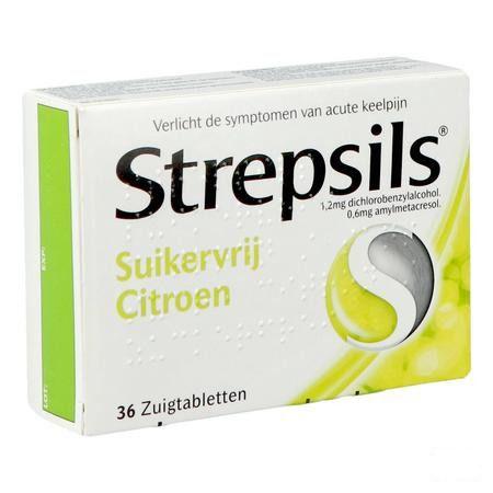 Strepsils Sans Sucre Citron Pastille 36