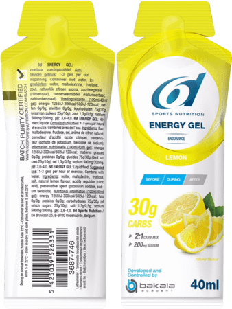 6d Sixd Energy Gel Lemon 40 gr