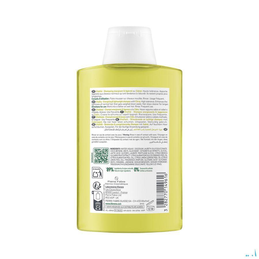 Klorane Capilaire Shampoo Cederappel 200 ml