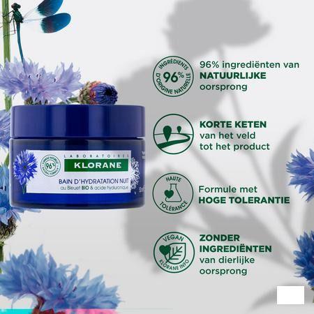 Klorane Gezicht Korenbloem Nacht Hydra Bad 50 ml