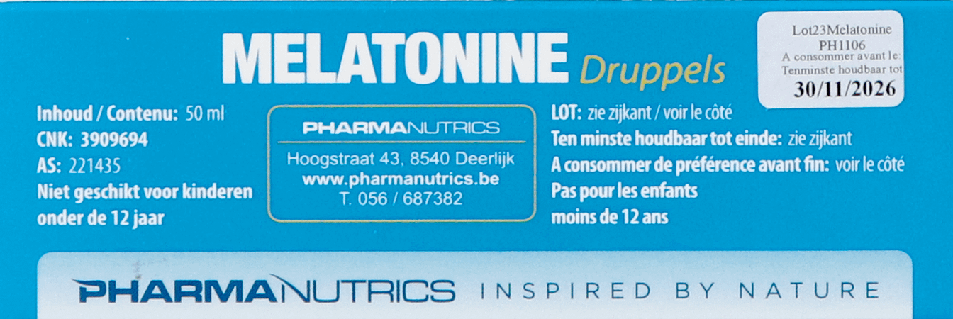 Melatonine Druppels 50 ml Pharmanutrics
