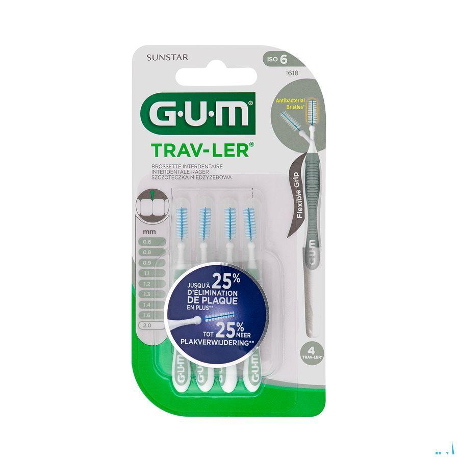 Gum Trav-ler Interdent.borsteltje 2,0mm 4 1618m4