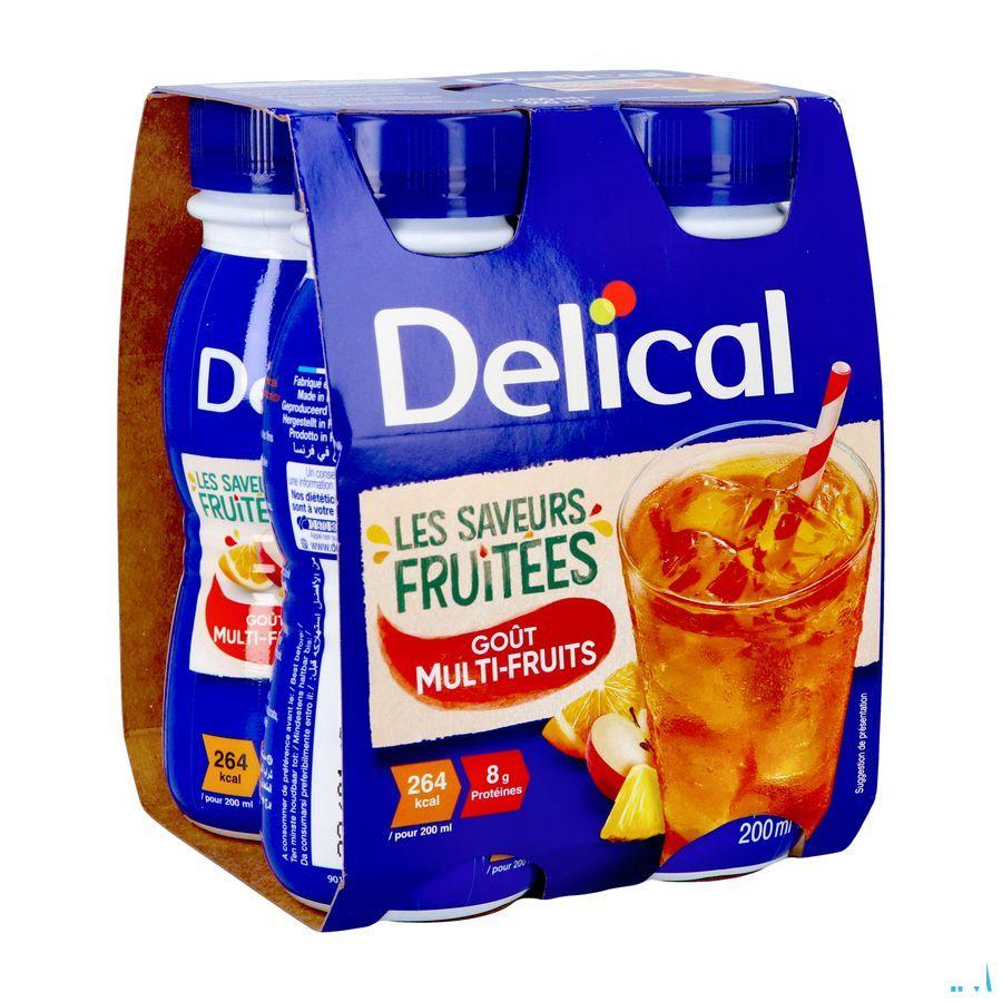Delical Fruitdrink Multi-Vruchten 4 x 200 ml