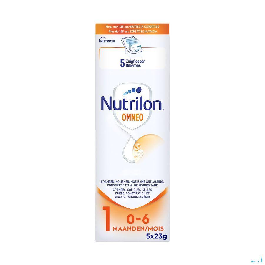 Nutrilon Omneo 1 Melk Zuig.melk Poeder Trialpack5x23g  -  Nutricia