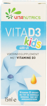 Vita D3 400UI Kids Vitanutrics Druppels 15 ml 
