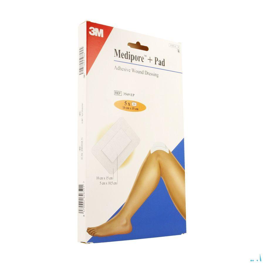 Medipore + Pad 3m 10x15,0cm 5 3569p  -  3M