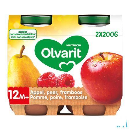 Olvarit Appel Peer Framboos 2x200 gr 12m55  -  Nutricia