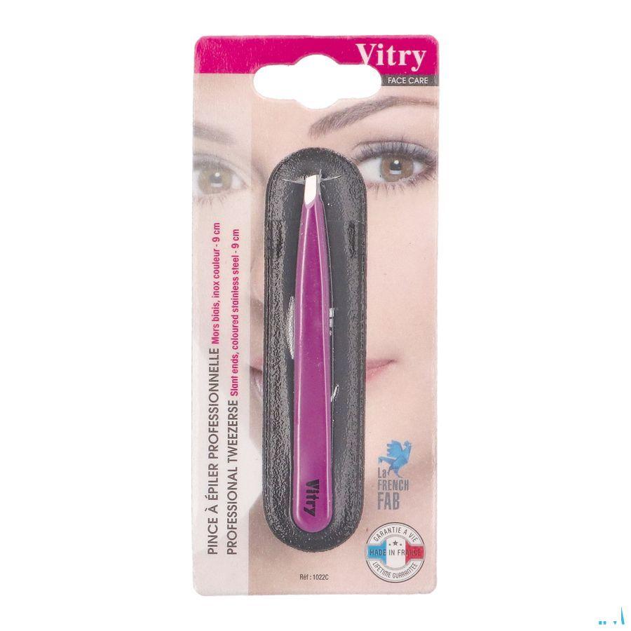 Vitry Classic Epileerpincet Prof Schuin Blauw  -  Vitry