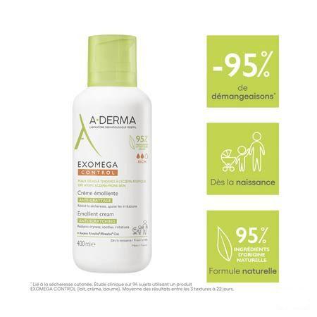 Aderma Exomega Control Creme Emolierend Tube 400 ml  -  Aderma