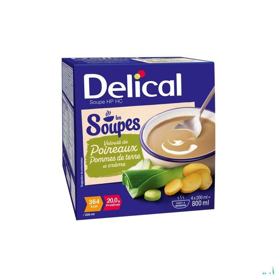 Delical Soupe Veloute Poireau x Pdt & Creme 4 x 200 ml