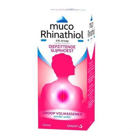 Muco Rhinathiol 5% Siroop Ad zonder suiker 250 ml