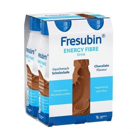 Fresubin Energy Fibre Drink Chocolat Flacon 4x200 ml  -  Fresenius