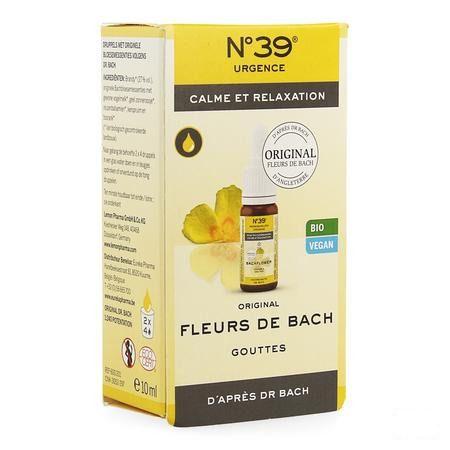 Fleurs De Bach Nr 39 Urgences  Gouttes 10 ml  -  Eureka Pharma