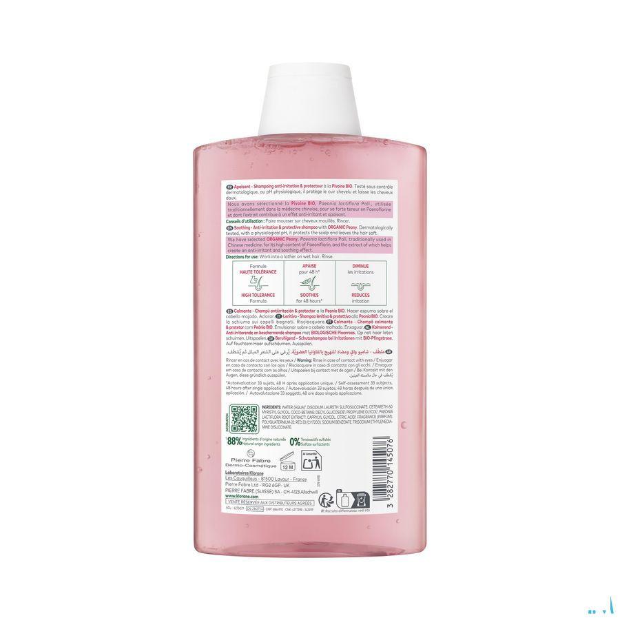 Klorane Capil. Sh Pioenroos Bio 400 ml