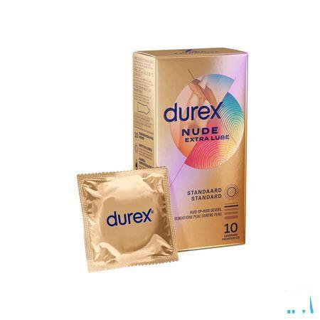 Durex Nude Extra Lube Condooms 10