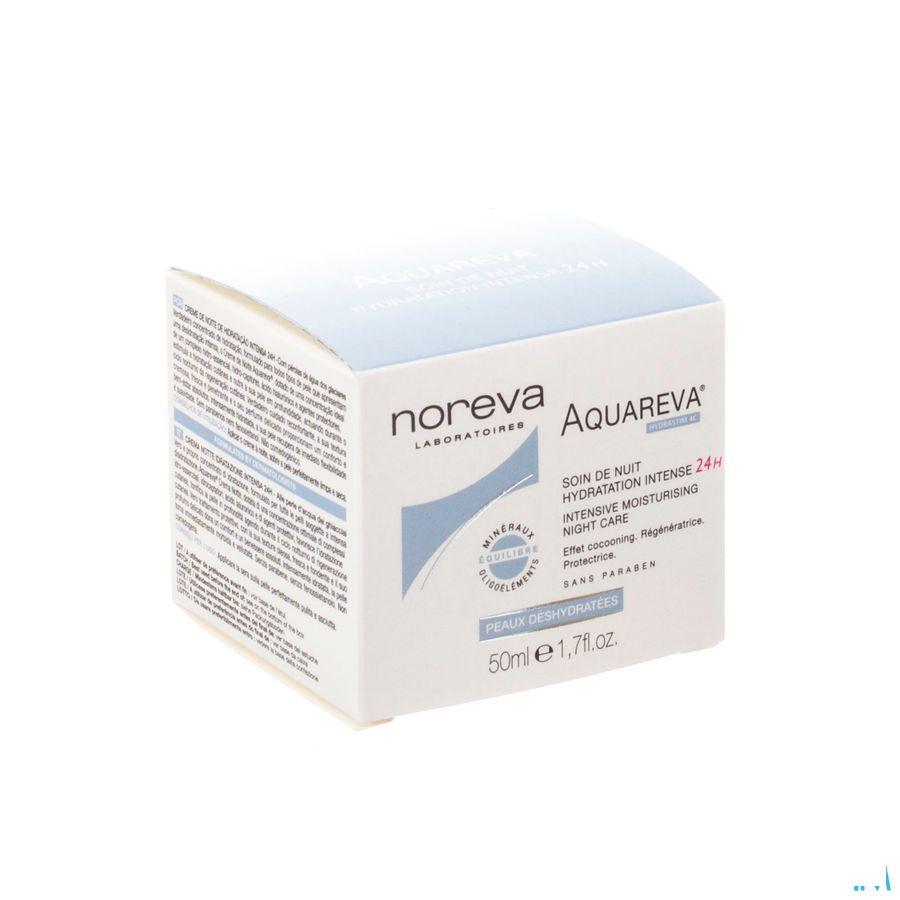 Aquareva Soin Nuit Hydratation Intens 24h 50 ml  -  Noreva Led