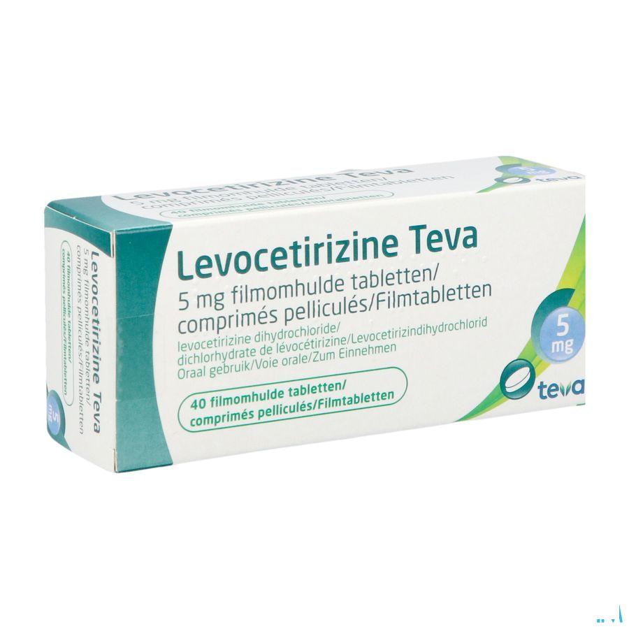 Levocetirizine Teva 5 mg Filmomhulde Tabletten 40 X 5 mg