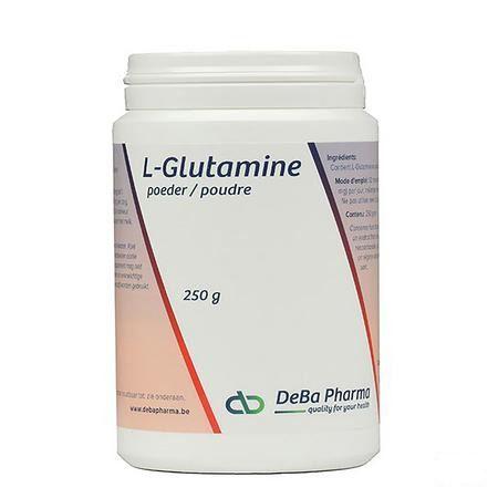 L-glutamine Poeder Oplosbaar 250 gr  -  Deba Pharma