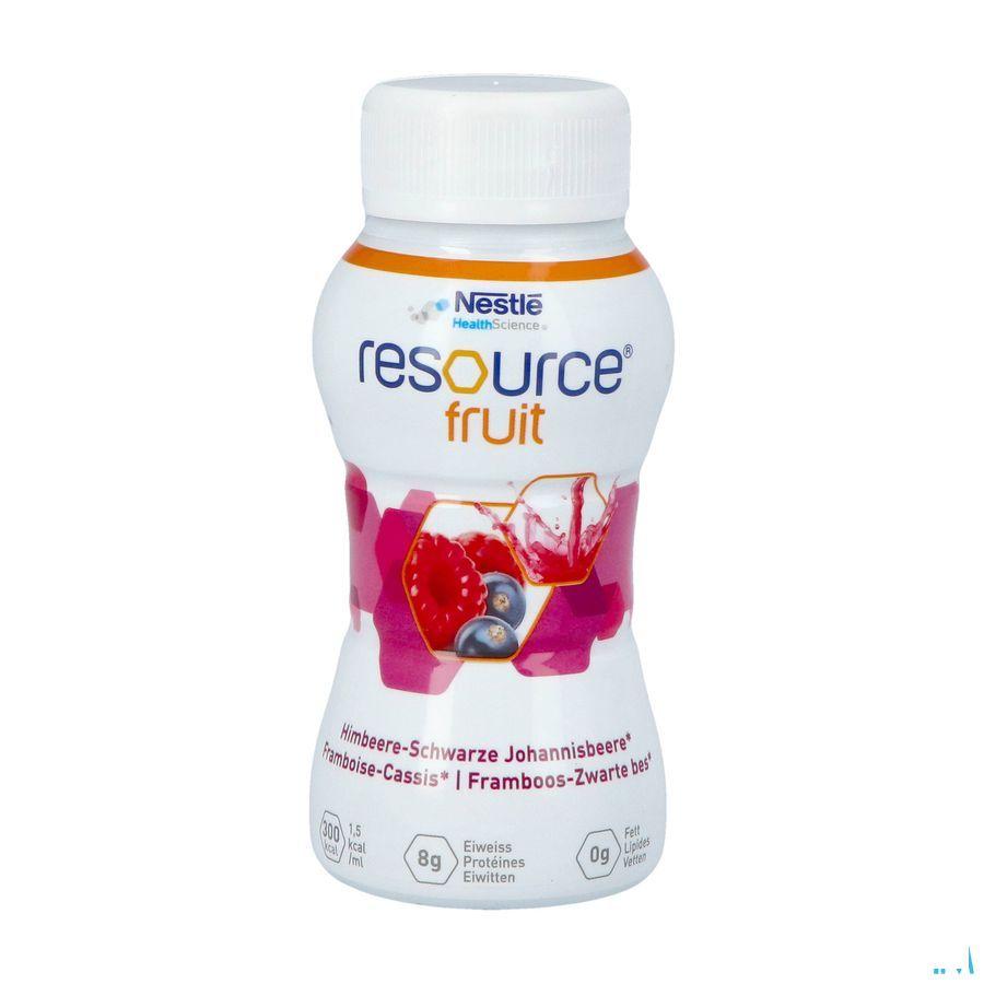 Resource Fruit Framboos Zwart Bes 4X200 ml 12415273