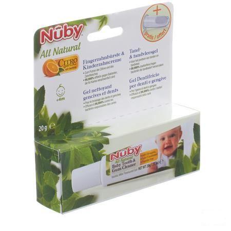 Nuby Citroganix Gel Nettoyant Gencives Et Dent + Doigt Massant 15 gr - 4m +   -  New Valmar