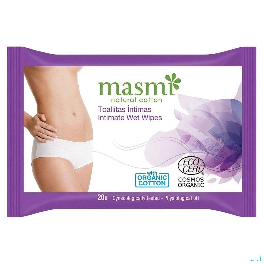 Masmi Lingettes Hygiene Intime Coton Bio 20  -  Natur'Inov