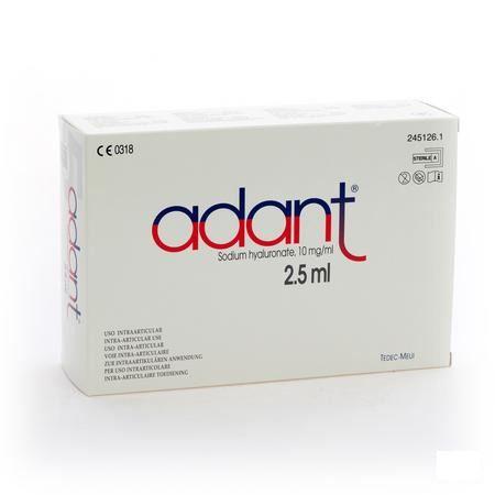 Adant Oplossing 1% Inj Intra Articul. 5 X 2,5 ml