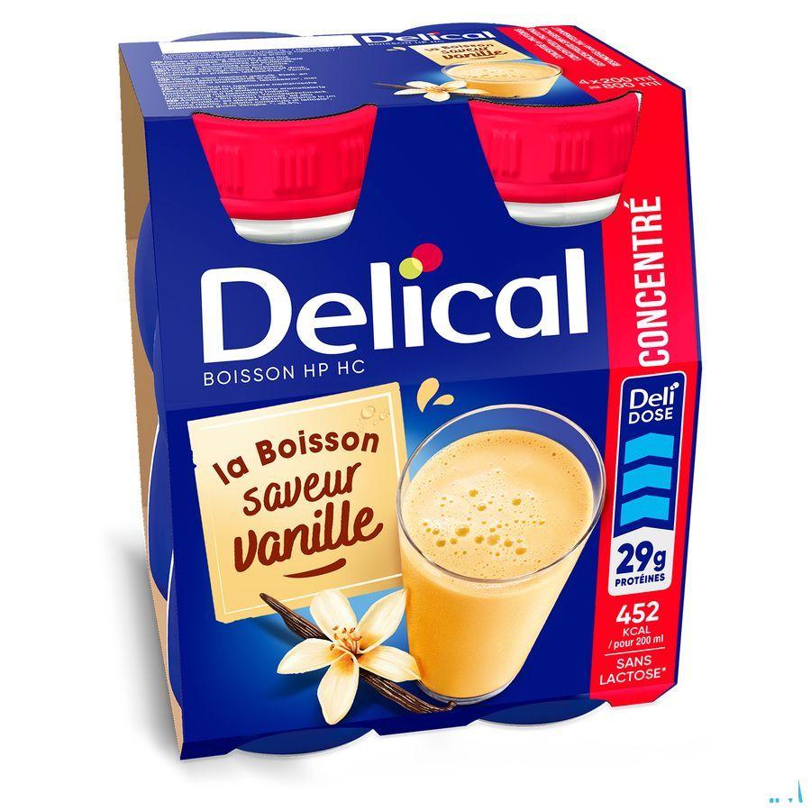 Delical Geconcentr. Vanille 4x200 ml  -  Bs Nutrition