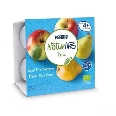 Naturnes Appel Peer Kweepeer Pot 4x90 gr  -  Nestle